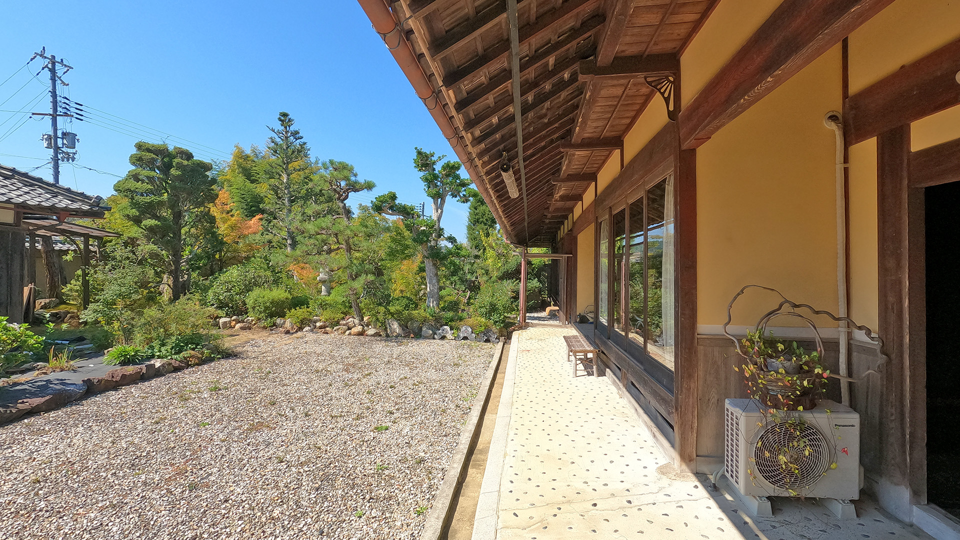 庭,古民家,軒下