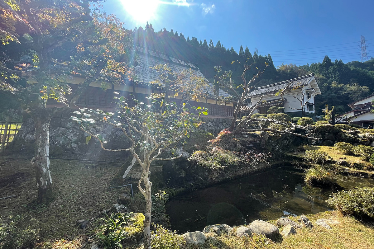 古民家,池,日本庭園